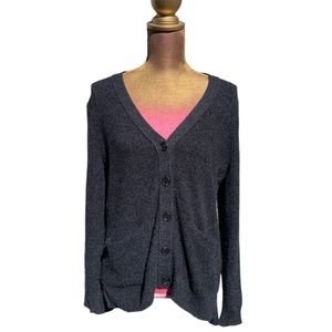 Madewell Sweater Cardigan Black Gray Size M